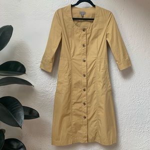 COS cotton button down shirt dress